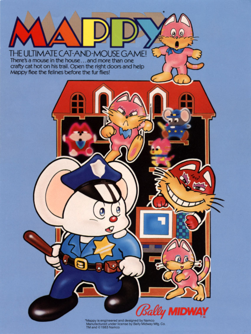 Mappy (US) Arcade Game Cover